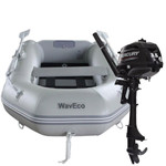  WavEco 2.6m Slatted Floor Inflatable Dinghy with Mercury 4-Stroke 3.5hp Short Shaft Outboard Engine F3.5 MH 
