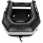 Harrington Marine Harrington Lightweight Pro Air Floor Inflatable Dinghy (Black) with ePropulsion Spirit 1.0 1kW (3hp) Electric Outboard Motor  