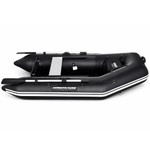 Harrington Marine Harrington Pro Slatted Floor Inflatable Dinghy (Black) with ePropulsion Spirit 1.0 1kW (3hp) Electric Outboard Motor  