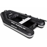 Harrington Marine Harrington Lightweight Pro Air Floor Inflatable Dinghy (Black) with ePropulsion eLite 500W (1.5hp) Electric Outboard Motor  