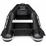 Harrington Marine Harrington Lightweight Pro Air Floor Inflatable Dinghy (Black) with ePropulsion eLite 500W (1.5hp) Electric Outboard Motor  