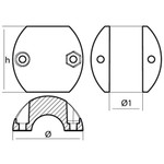 Tecnoseal USA Egg Shape Aluminium Shaft Anode