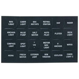 Pirates Cave Value Function Labels for Switch Panels 