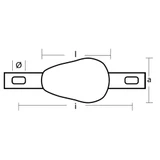 Tecnoseal Zinc Bolt On Pear Anode 1kg - 00350/B
