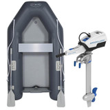 Seago Go Lite 270 2.7m Inflatable Dinghy with ePropulsion Spirit 1.0 Plus 1kW (3hp) Short Shaft Electric Outboard Motor