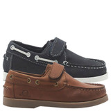 Chatham Oliver Kids Velcro Nubuck Deck Shoes