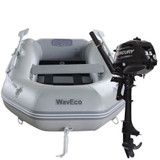  WavEco 2.6m Slatted Floor Inflatable Dinghy with Mercury 4-Stroke 3.5hp Short Shaft Outboard Engine F3.5 MH 