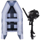 Seago 260 Slatted Floor 2.6m Inflatable Dinghy with Mercury 4-Stroke 3.5hp Short Shaft Outboard Engine F3.5 MH