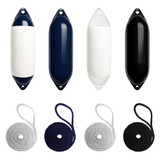 Harrington Marine Harrington Cylindrical Fender 4 Pack (Size 1) 11 x 30cm 