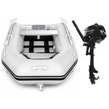 Harrington Marine Harrington Pro Slatted Floor Inflatable Dinghy (Grey) with Mercury Short Shaft Outboard Engine  