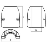  Tecnoseal Zinc Heavy Duty Shaft Anode 