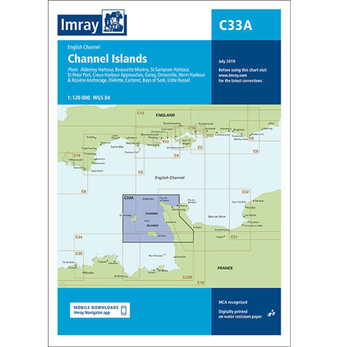  Imray C33A Channel Islands Charts 