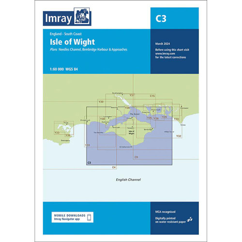  Imray C3 Isle Of Wight Charts 