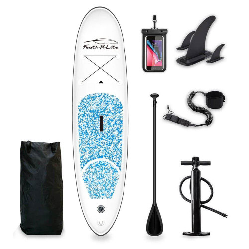  Funwater Ultra Lightweight Paddle Board Light Blue 
