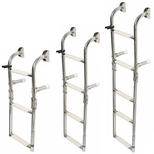  Osculati Foldable Wall Mount Ladder S/S 
