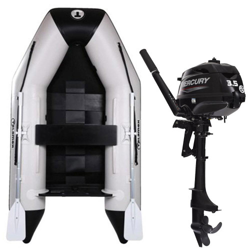  Talamex Aqualine QLS 2.0m Slatted Floor Inflatable Dinghy with Mercury 4-Stroke 3.5hp Short Shaft Outboard Engine F3.5 MH 