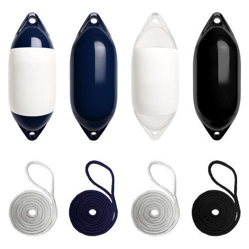 Harrington Marine Harrington Cylindrical Fender 4 Pack (Size 3) 21 x 58cm 