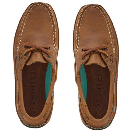 Brown Wide Fit Deck Shoes Ladies SAG Brown Leather Women's Boat