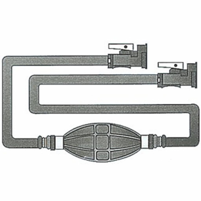 Pirates Cave Value Yamaha Fuel Line Kit with Primer Bulb 3m Hose for Engines after 1987 