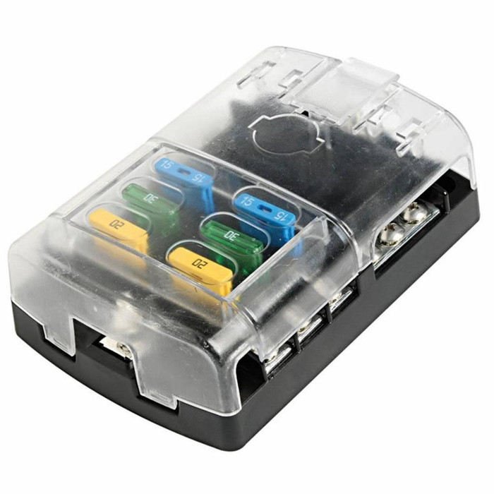 Pirates Cave Value Fuse Holder Box with Transparent Snap Cover 