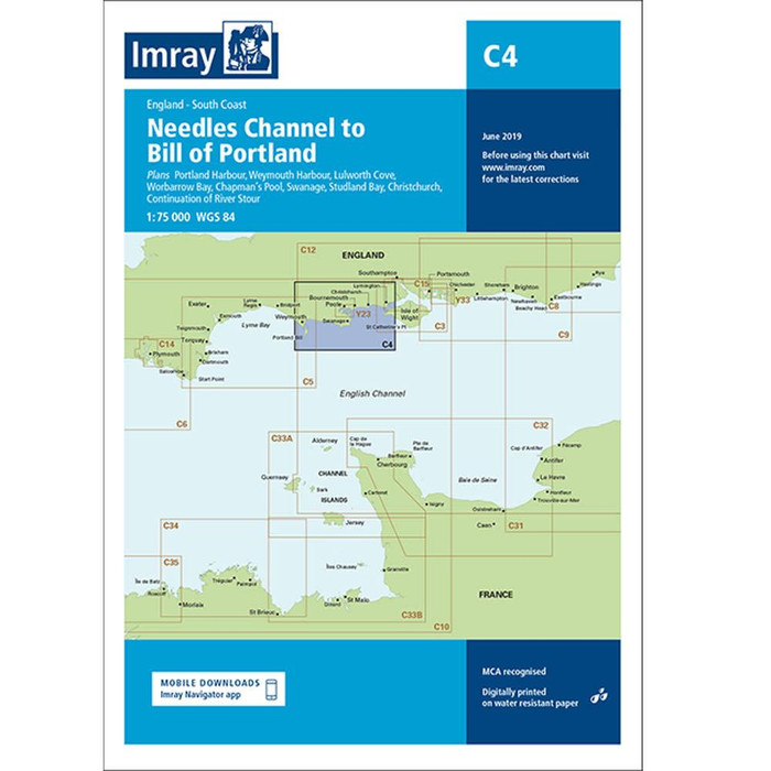  Imray C4 Needles To Bill Of Portland Charts 