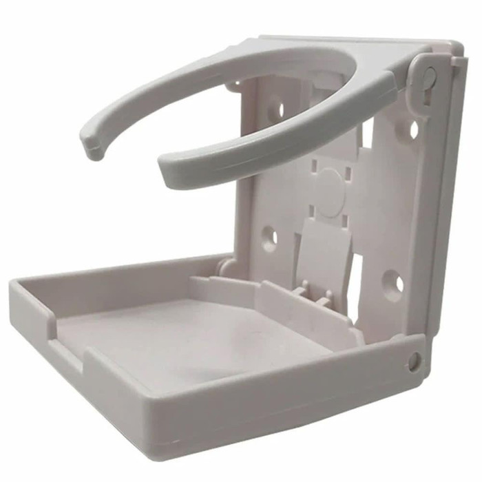 Pirates Cave Value Folding Drink Cup Holder Adjustable (White) 