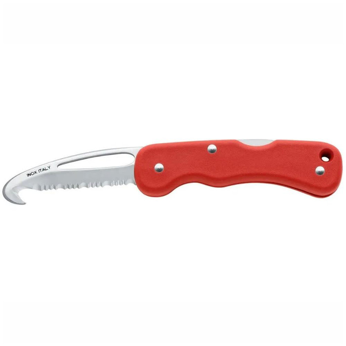 Pirates Cave Value Rescue Knife Locking with Hook and Shackler Red 