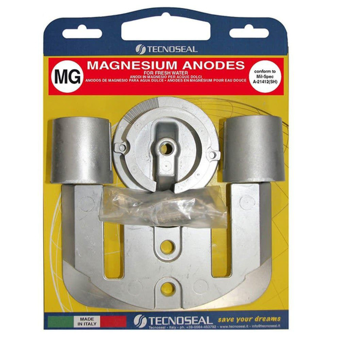 Tecnoseal KITBRAVOIMG - Tecnoseal Magnesium Anode Kit for Mercury Bravo 1 888756K02 