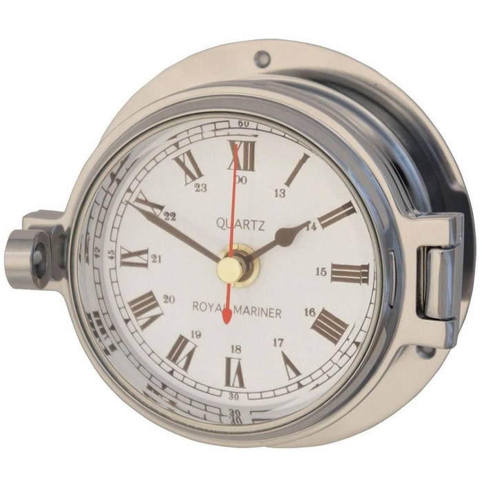  Channel Range Polished Chrome Clock 3" 
