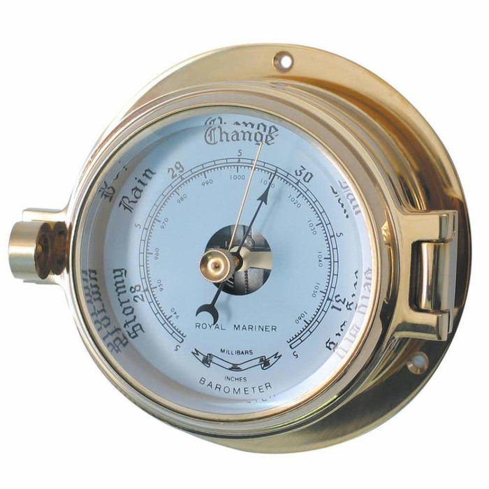  Channel Range Brass Barometer 3" 