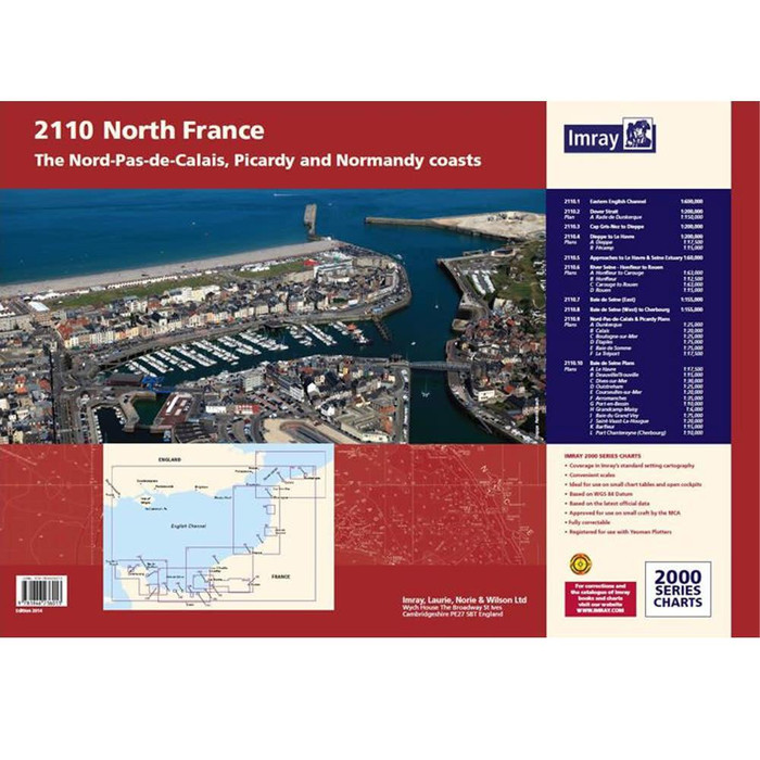 Imray 2110 North France Chart Pack 