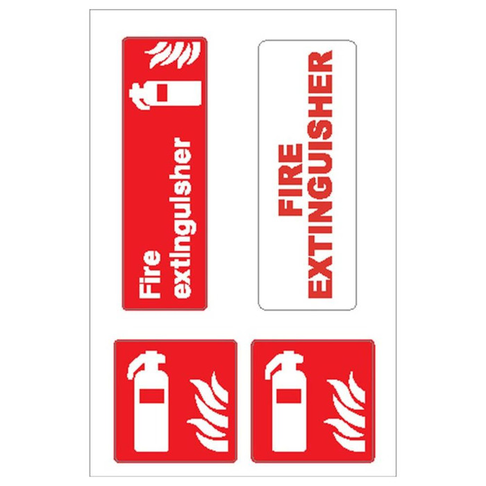 Nauticalia Fire Extinguisher Label Sticker 
