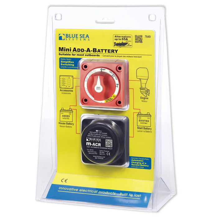 Blue Sea Systems Blue Sea Mini Add A Battery Kit 65A 