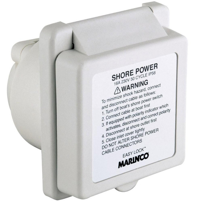  Marinco 16A Standard Easylock Inlet 230V 