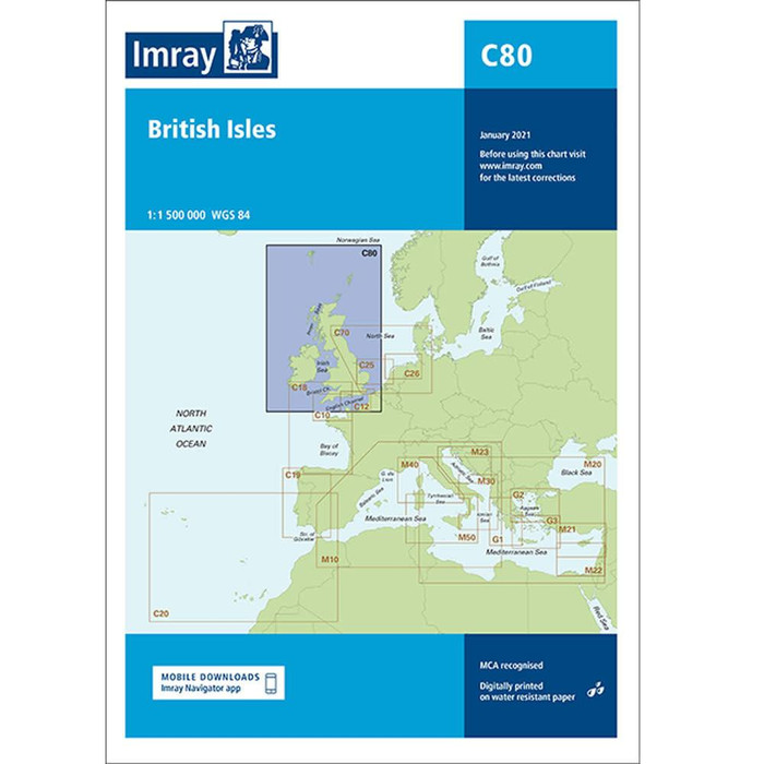  Imray C80 British Isles Charts 