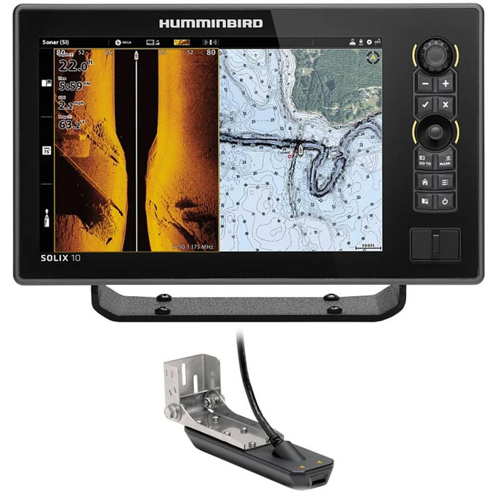  Humminbird SOLIX G3 10.1" MSI+ GPS Fishfinder with XM 14 HW MSI T Transducer 