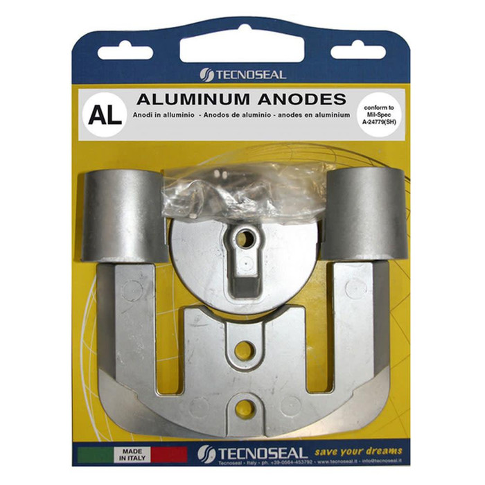  Tecnoseal Aluminium Mercury Bravo 2 & 3 Engine Anode Kit 