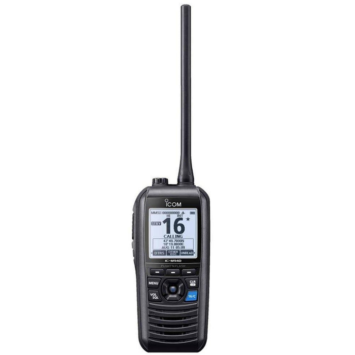  Icom IC-M94DE Floating Waterproof VHF Marine Radio with DSC & AIS Receiver 