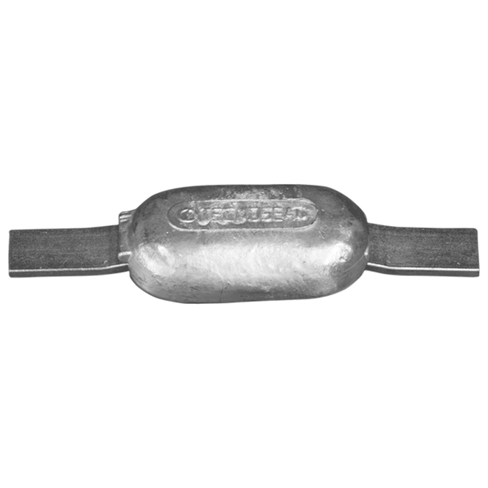  Tecnoseal Zinc 0.65kg Weld On Oval Bar Anode - 00300 