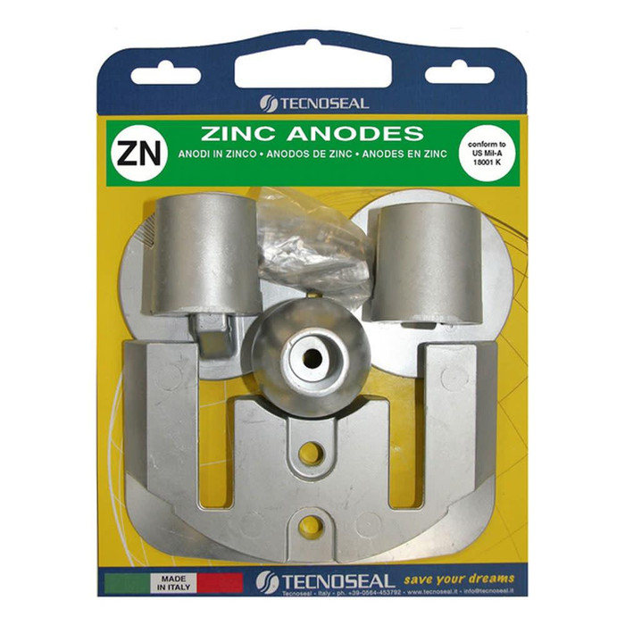  Tecnoseal Zinc Mercury Bravo 3 Engine Anode Kit 