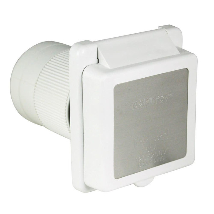  Marinco 50A Square Inlet 125/250V 