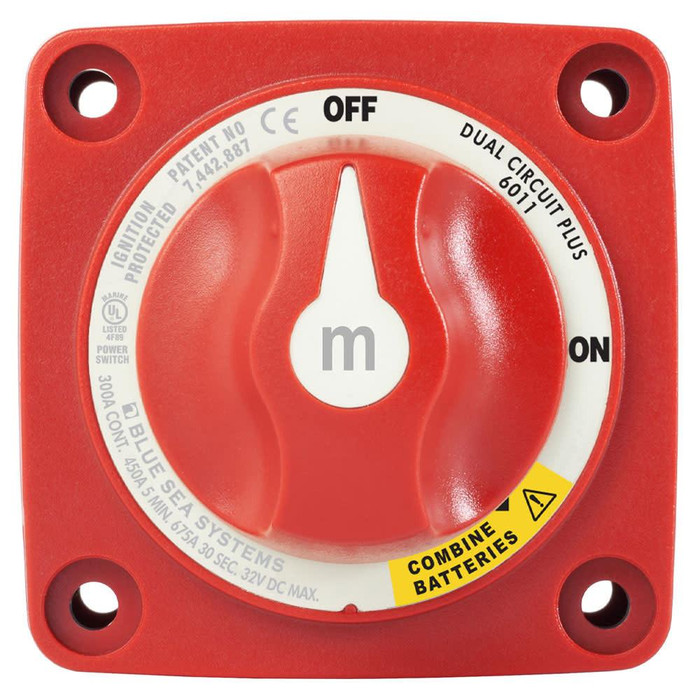 Blue Sea Systems Blue Sea M-Series 3 Position Dual Circuit Plus Battery Switch 