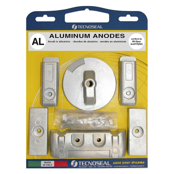 Tecnoseal Aluminium Mercury Verado 6 Engine Anode Kit 
