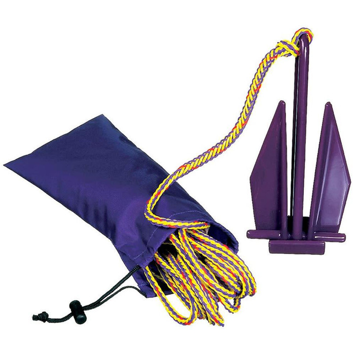 Pirates Cave Value PWC Vinyl Coated Anchor, 25ft Rope & Bag 