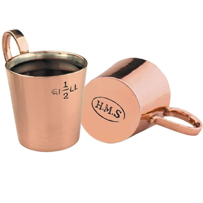 Nauticalia Copper Half-Gill Rum Measure 