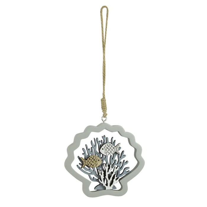 Nauticalia Hanging Shell-shaped Fish/Coral 