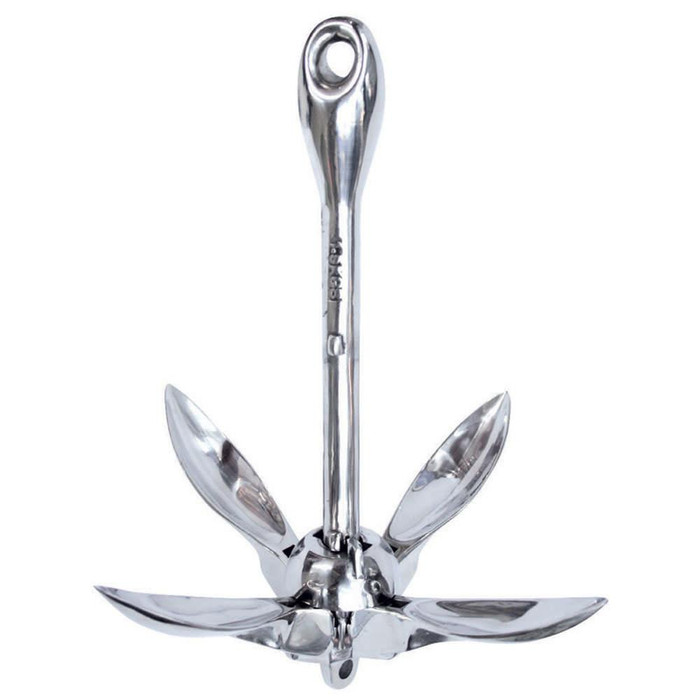 Pirates Cave Value Folding Grapnel Galvanised Anchor 