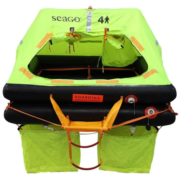  Seago 4 Man ISO 9650-1 Type 2 Sea Cruiser Plus Life Raft 