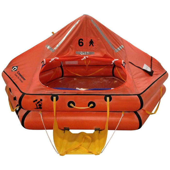  Crewsaver 6 Man Over 24hr ISO 9650-1 Ocean Life Raft 