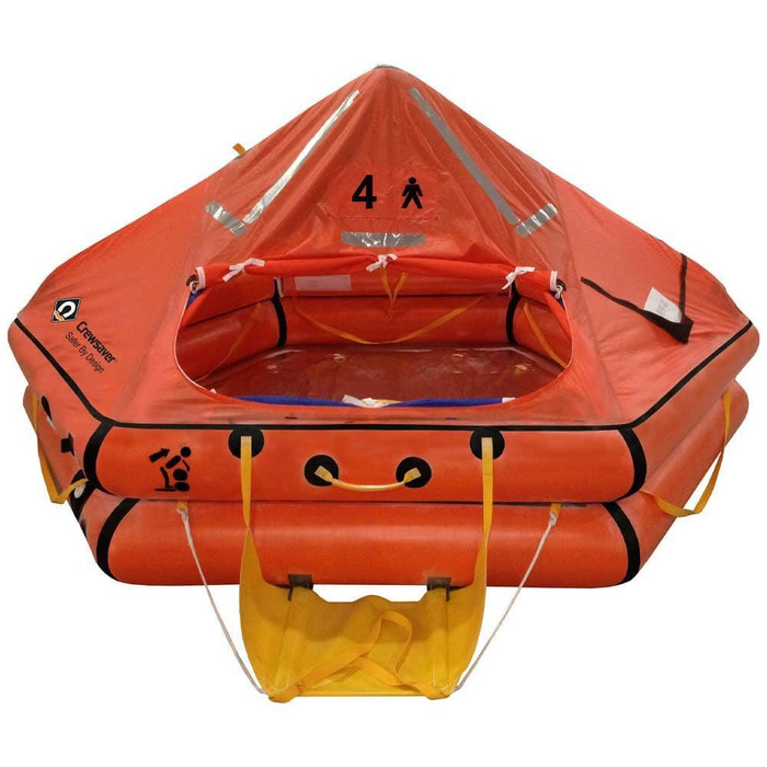  Crewsaver 4 Man Over 24hr ISO 9650-1 Ocean Life Raft 